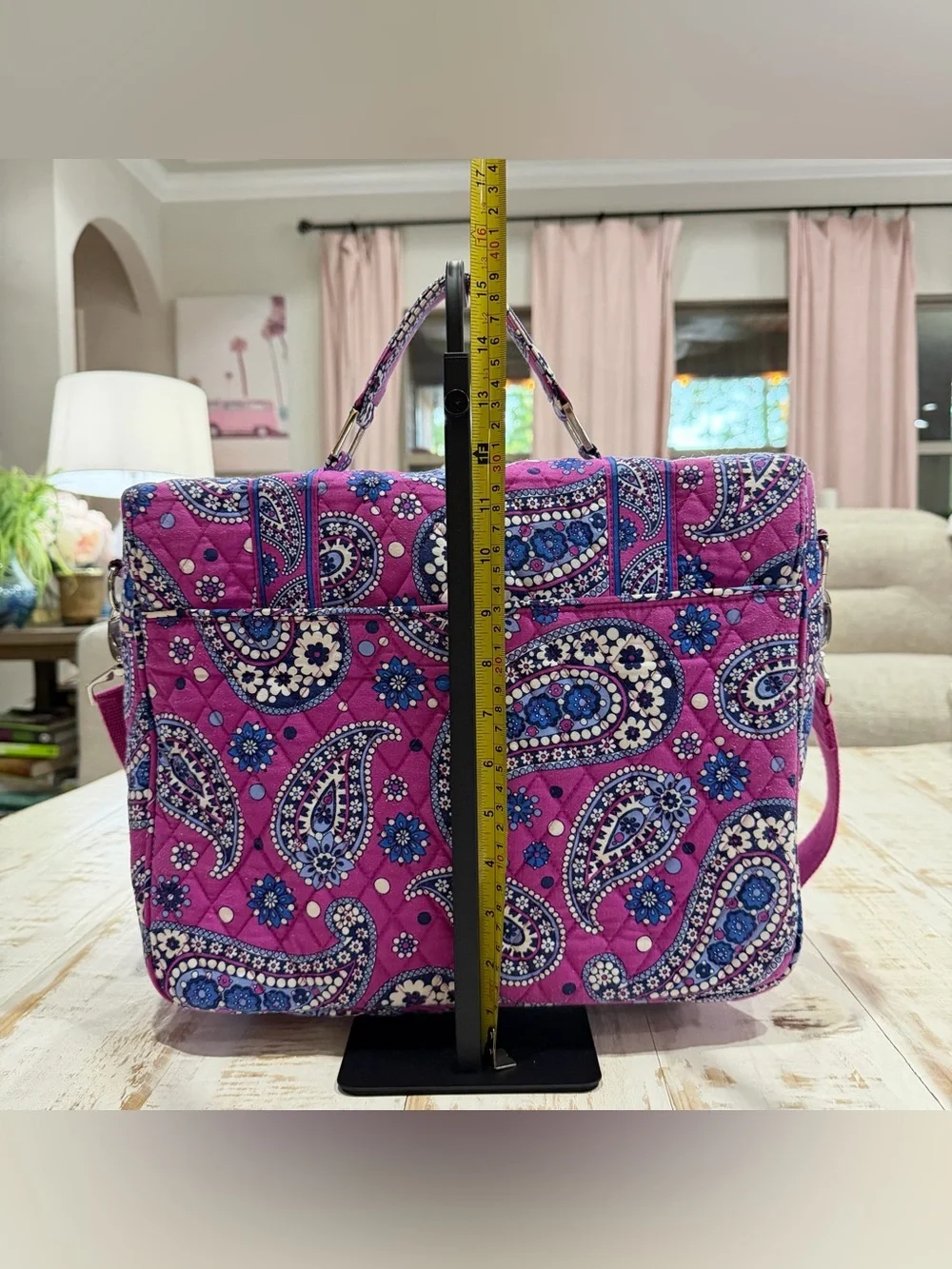 Vera Bradley Magenta Paisley Boysenberry Quilted Laptop vintage Retired